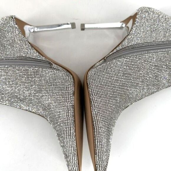 NIB Steve Madden Elysia Rhinestone Pointed toe Boot Bootie Size 9.5 Glitter Glam - Picture 9 of 16